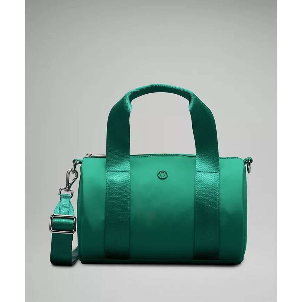 Lululemon-Knit Nylon Mini Barrel Duffle Bag 5L-Cascadia Green